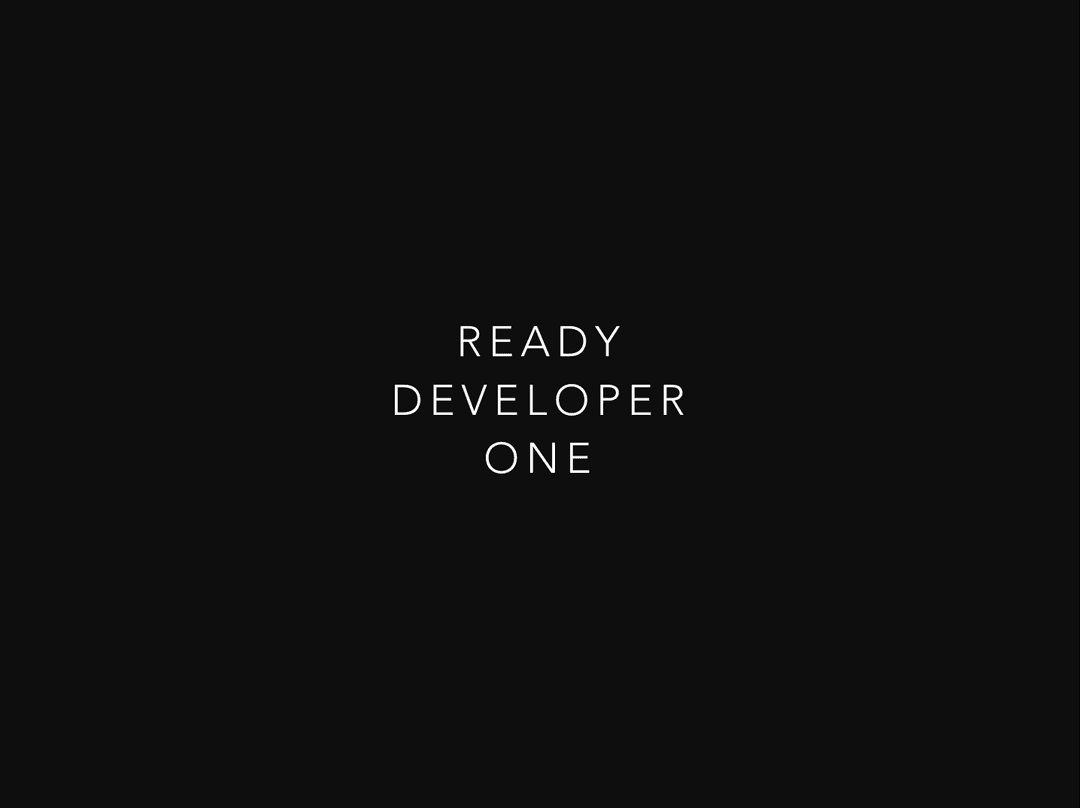 Ready Developer One