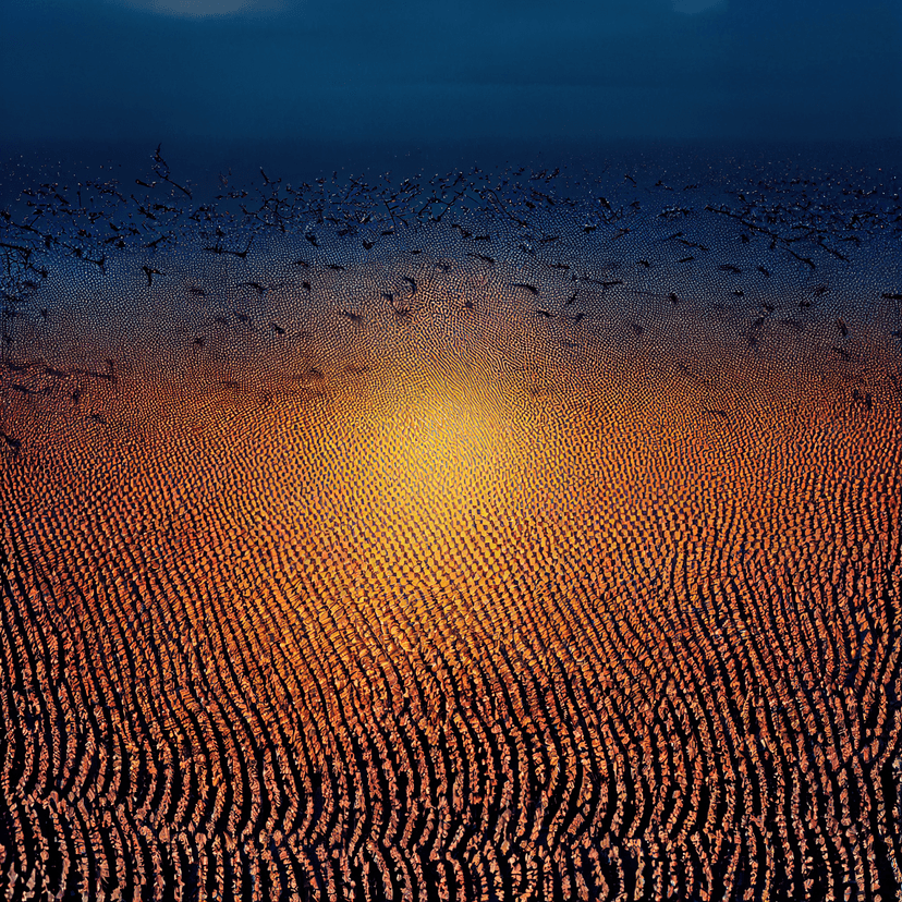 flocking birds