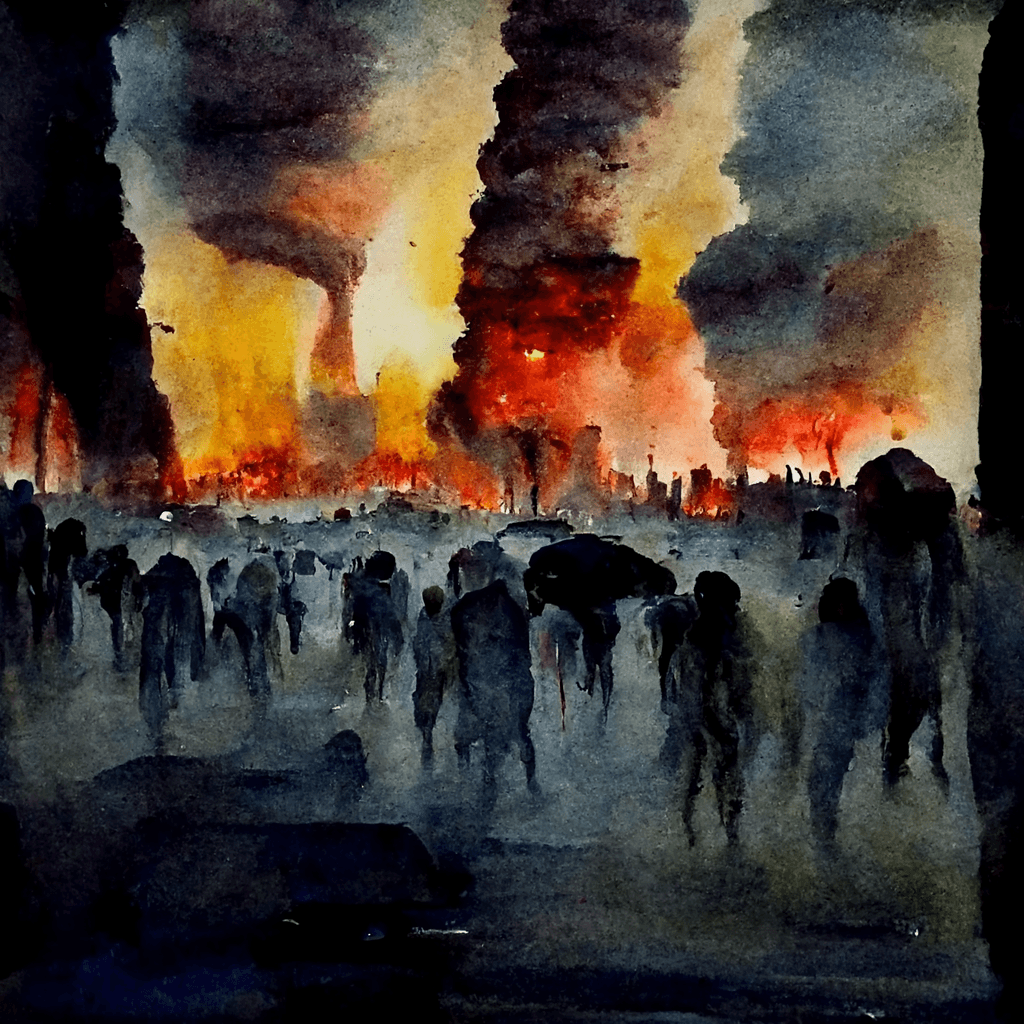 Watercolor of the Apocalypse