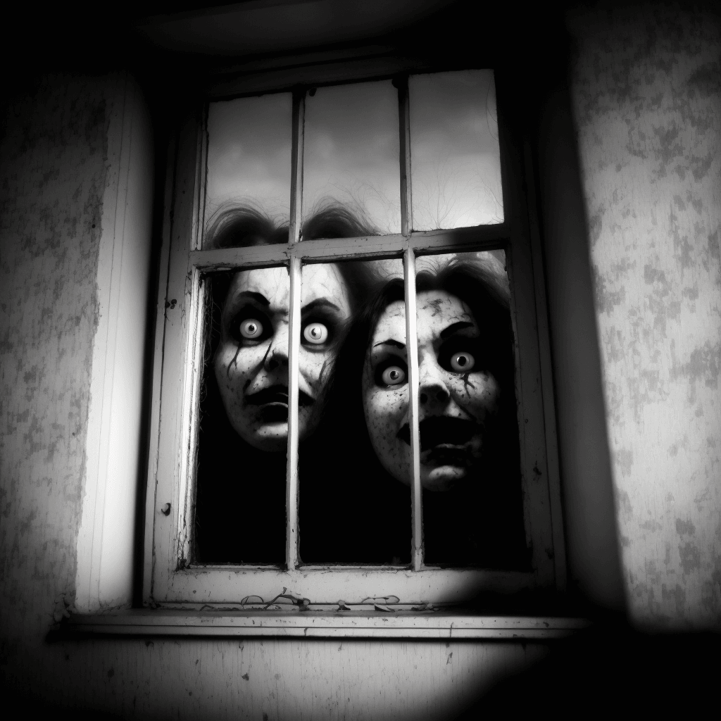Scary Faces in the Window