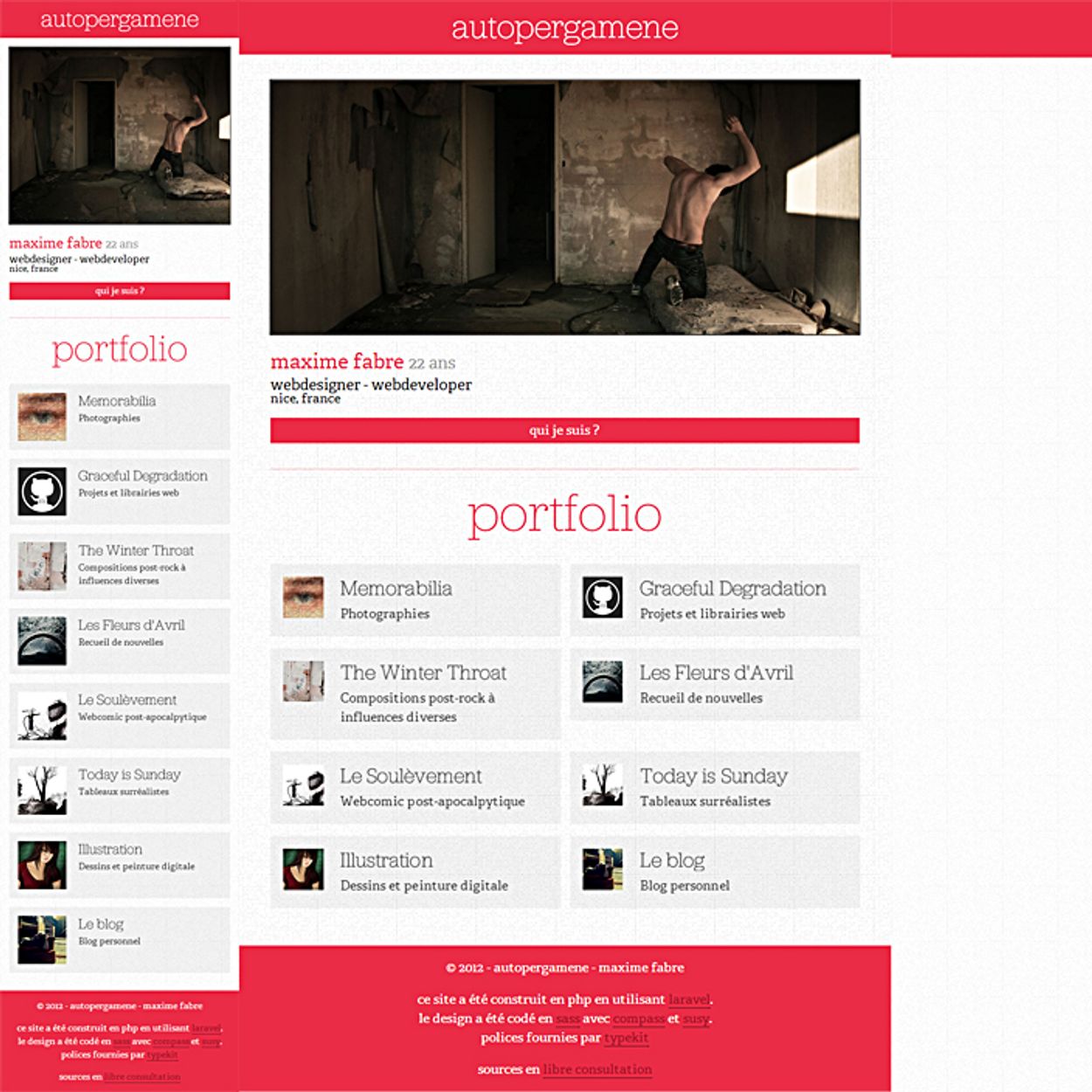 Portfolio redesign