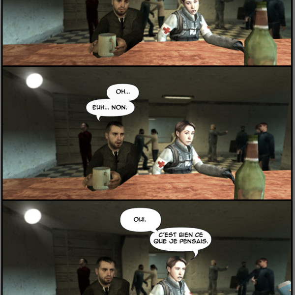 Trikahar was at first my attempt at a Converge-like with a humorous character thrown into the world of Half Life. But it ended up too constraining so a second webcomic ran for some years which followed the main character of the first but in his normal (more or less) life. Completely stupid and nonsensical half the time and really full of 2000s cringe so at your low risk!